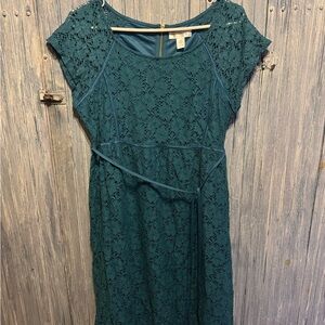 Large Teal Motherhood Maternity Dress